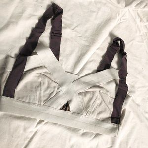 VLP white/grey retro lux bralette